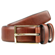 dents-gold-buckle-lined-leather-belt---brown-34491127