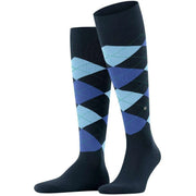 Burlington King Knee High Sock - Marine Blue