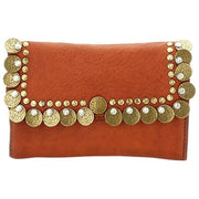Campomaggi Felloniche Stud Coin Purse - Brick Orange