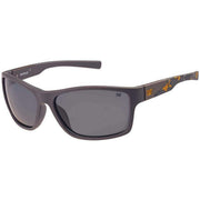 CAT Angled Rectangular Wrap Sunglasses - Grey