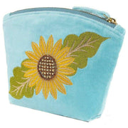 powder-summer-sunflower-embroidered-velvet-mini-pouch---blueyellowgreen-35503914