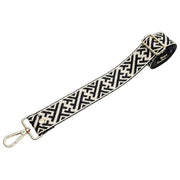 Sangle de sac Elie Beaumont - Labyrinthe noir/ivoire