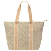 Elie Beaumont Summer Tote Bag - Black Geometric Basketweave