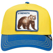 Goorin Bros Strong Bear Fab Farm Trucker Hat - Blue/Yellow/Brown
