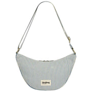 Hindbag Andrea Half Moon Bag - Blue Stripes