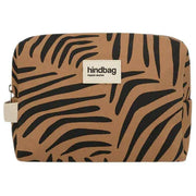 Hindbag Leon Toiletry Bag - Zebra Cinnamon Brown