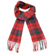 Ingles Buchan Robertson Red Lambswool Scarf - Red/Green/Blue