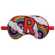 Jessica Russell Flint R for Rainbow Silk Eye Mask - White/Pink/Yellow