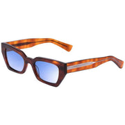 MessyWeekend Luna Sunglasses - Havana Brown/Blue