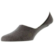 Pantherella Rio No Show Egyptian Cotton Invisible Socks - Light Grey
