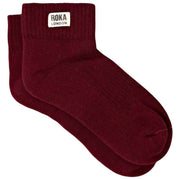 Roka Wembley Ankle Socks - Plum Burgundy