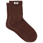 Chaussettes Roka Windsor Solid Crew - Coco Marron