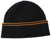 Fred Perry Twin Tipped Merino Wool Beanie - Black/Dark Caramel Brown
