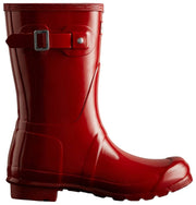 Hunter Original Short Gloss Wellington Boots - Military Red