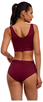 Falke Daily Comfort Print Lot de 2 brassières bustier - Rouge