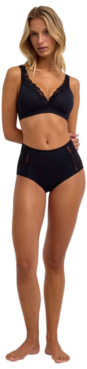 Falke Delicate Touch High Apex Bra - Black