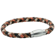 david-van-hagen-leather-bracelet---blackorangebrown-34515584