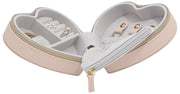 Stackers Heart Travel Jewellery Box - Blush Raffia