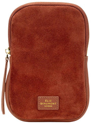 Sac pour téléphone en daim Elie Beaumont - Tan