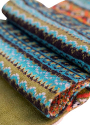 Powder Fair Isle Cosy Scarf - Teal Mix