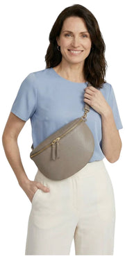 Grand sac à bandoulière Elie Beaumont - Beige vison