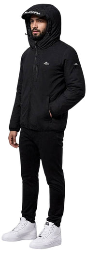 Helvetica Mountain Pioneers Veste coupe-vent à capuche Eyeblock - Noir