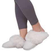 totes-toasties-sparkle-textured-faux-fur-mule-slippers---cream-34475717
