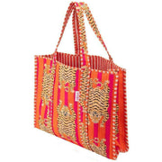 elie-beaumont-serendipity-cotton-quilted-tote-bag---tibetan-tiger-pinkorange-34386792