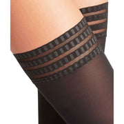 Falke Pure Matt 50 Denier Stay Ups - Black