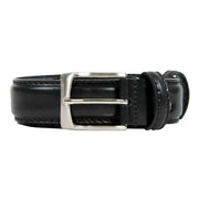 Dents Heritage Lined Full-Grain Leather Belt - Black