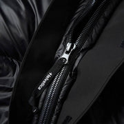 Helvetica Mountain Pioneers Queyras Hodded Down Jacket - Black