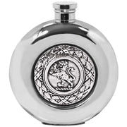 english-pewter-company-6oz-rampant-lion-round-disk-flask---silver-34473390