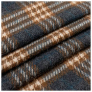 Écharpe à Pompon à Carreaux Dents - Gris/Marron Café