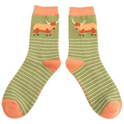 miss-sparrow-london-highland-cow-and-stripes-bamboo-socks---moss-green-34596411