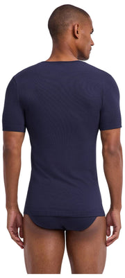 Falke Daily Seamless V-Neck T-Shirt - Midnight Navy