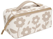 Alice Wheeler London Floral Train Case - Stone Beige