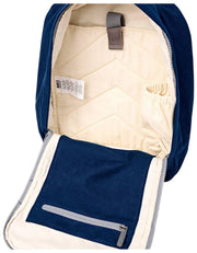 Petit sac à dos en toile de coton Roka Hampton - Bleu amiral
