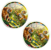 Bassin et Brown Tiger Couffe Links - Orange / Green