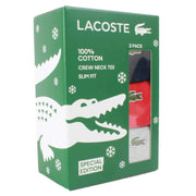 lacoste-crew-neck-slim-fit-cotton-3-pack-t-shirts---navyredsilver-chine-grey-34459065