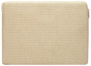 Hindbag Ava Small Weave 13inch Laptop Case - Nude Beige