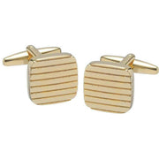david-van-hagen-square-edged-cufflinks---gold-34498340