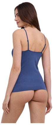 Falke Daily Seamless Spaghetti Top - Captain Blue