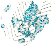 Elie Beaumont Serendipity Overshirt - Aqua Baroque Blue