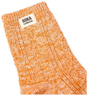Chaussettes Roka Wallace Crew - Orange Brûlé