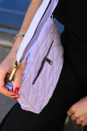 Sac à bandoulière matelassé Hindbag Margault - Lilas