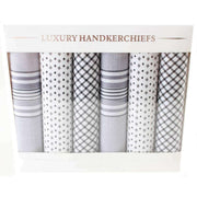 david-van-hagen-checked-6-pack-handkerchief---grey-34384429