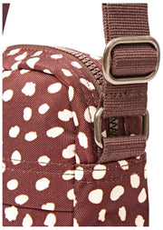 Sac à bandoulière en toile recyclée Roka Bond - Taches marron