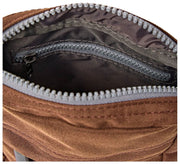 Sac à bandoulière en toile recyclée Roka Bond - Marron cannelle