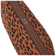 Roka Maida Vale Small Cotton Canvas Pouch - Mini Leopard Brown
