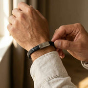 steel-barnett-riley-sleek-braided-leather-bracelet---black-35896672